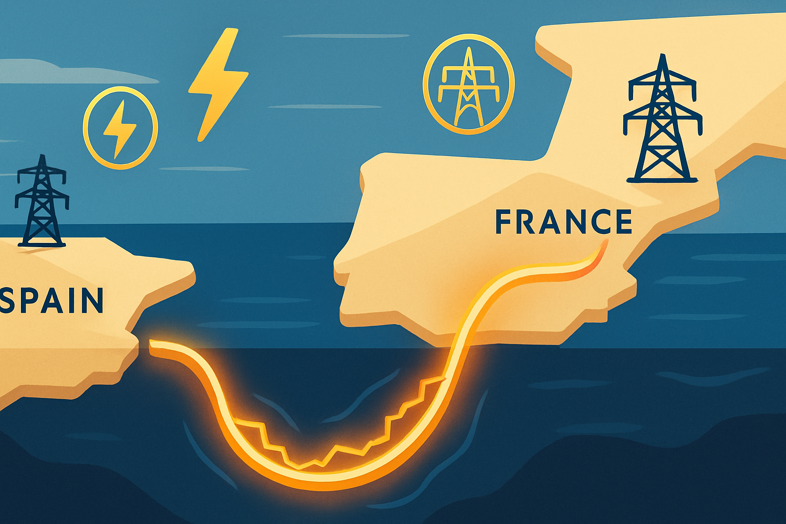 El BEI aprueba 1.600 millones de euros para la interconexión eléctrica submarina entre España y Francia