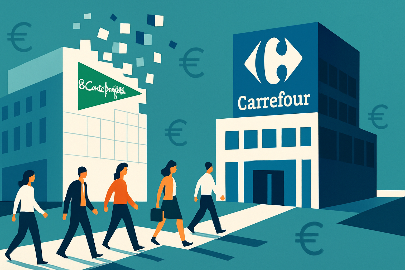 El Corte Inglés vende 47 tiendas Supercor a Carrefour por 43 millones de euros