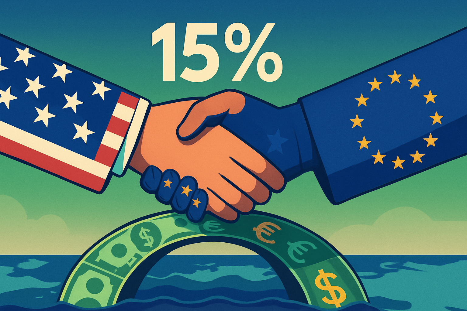 Estados Unidos y la Unión Europea formalizan acuerdo comercial con techo arancelario del 15%