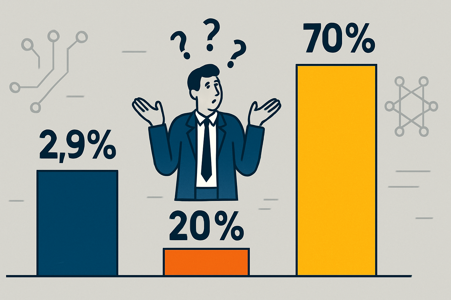 Estudios sobre adopción de IA en pymes españolas presentan cifras que oscilan entre 2,9% y 70%