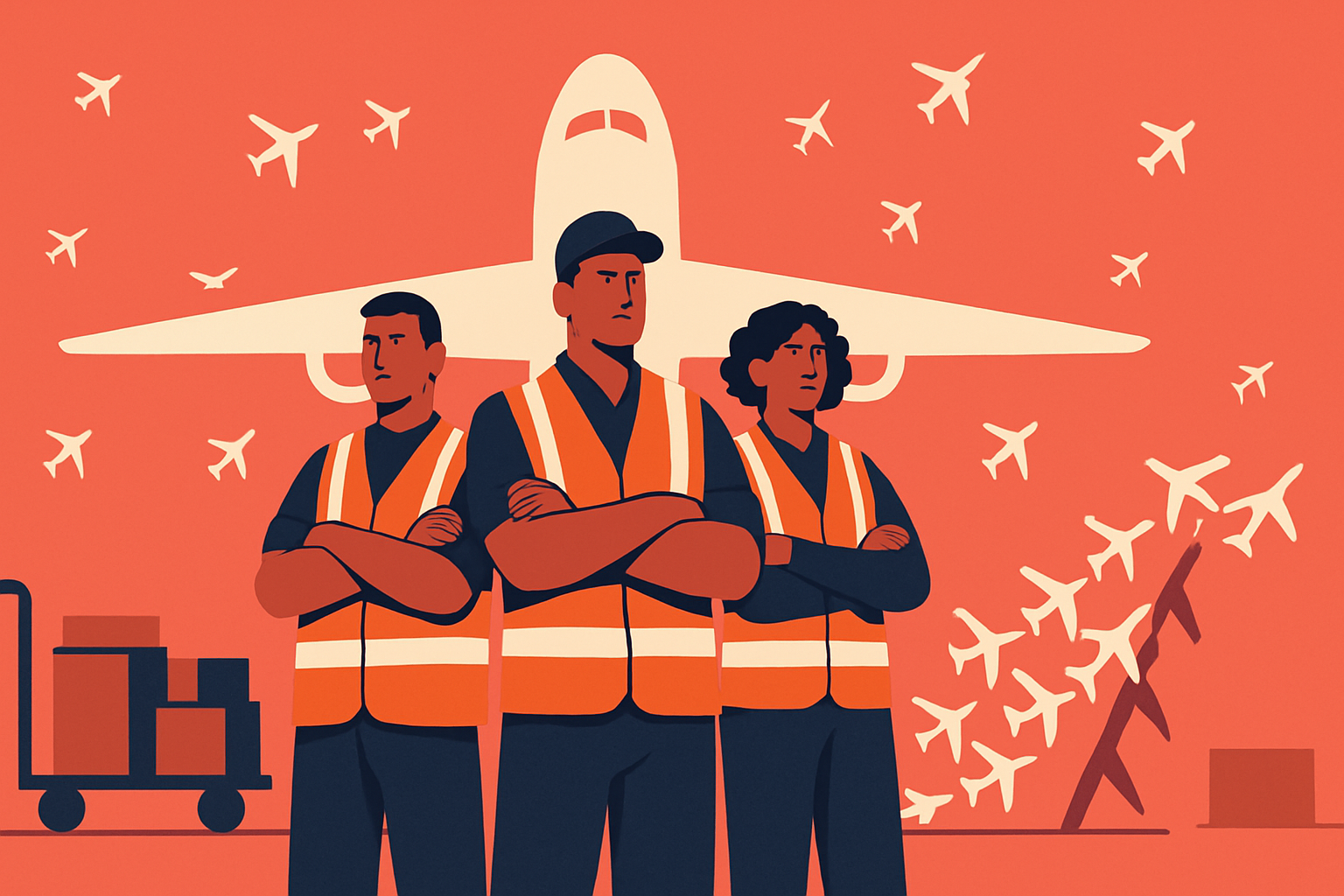 Huelga de trabajadores de handling provoca cancelaciones de vuelos en aeropuertos españoles durante el puente de agosto
