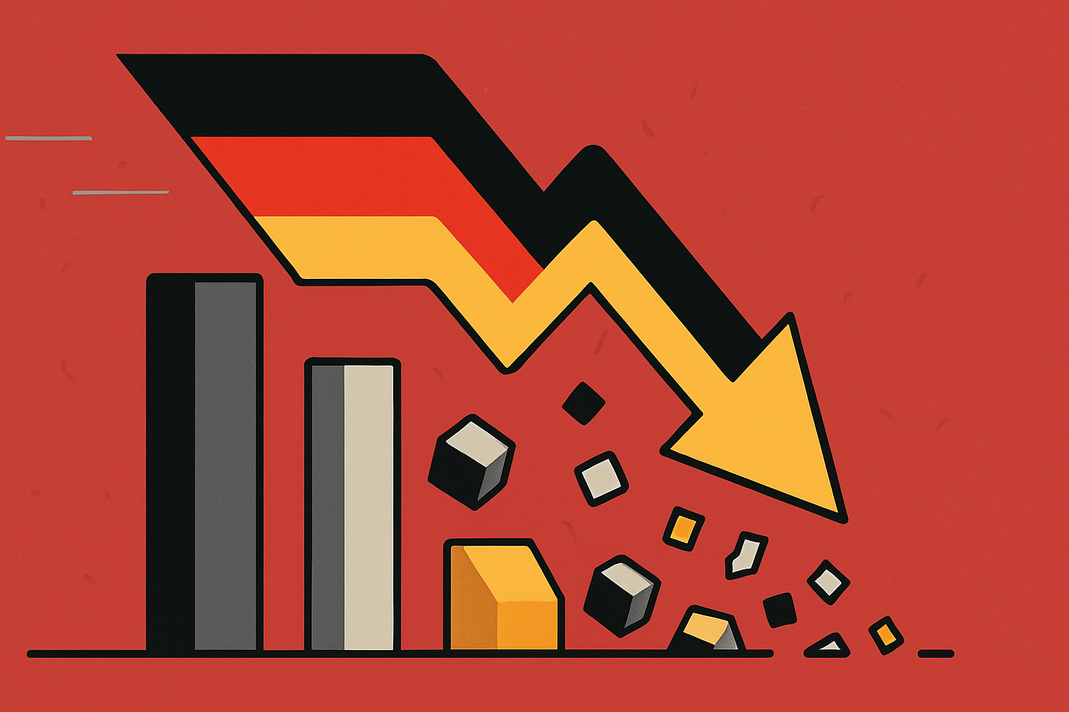 La economía alemana se contrae un 0,3% en el segundo trimestre de 2025
