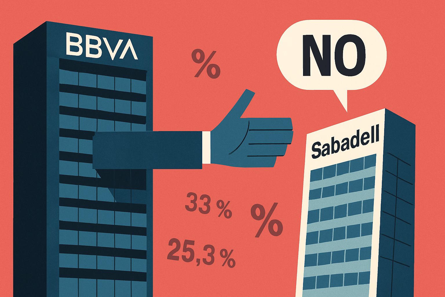 La OPA del BBVA sobre el Sabadell fracasa tras obtener el 25,33% de aceptación