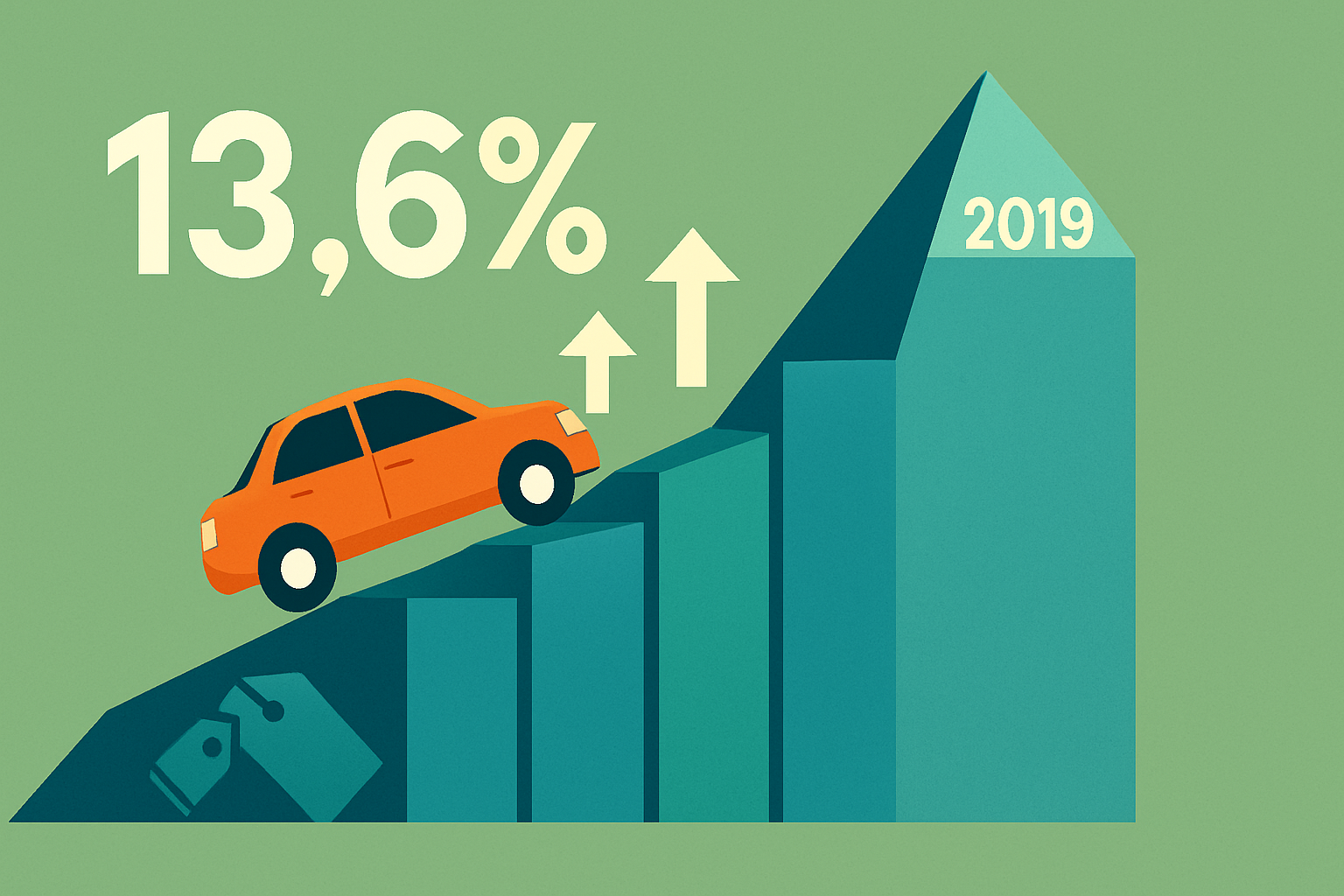 Las ventas de coches crecen un 13,6% en los primeros cinco meses de 2025 pero permanecen un 13% por debajo de los niveles de 2019