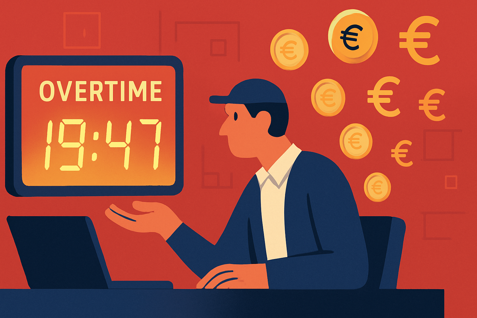 Medio millón de empleados españoles no cobran sus horas extra mientras el Gobierno refuerza el registro horario digital
