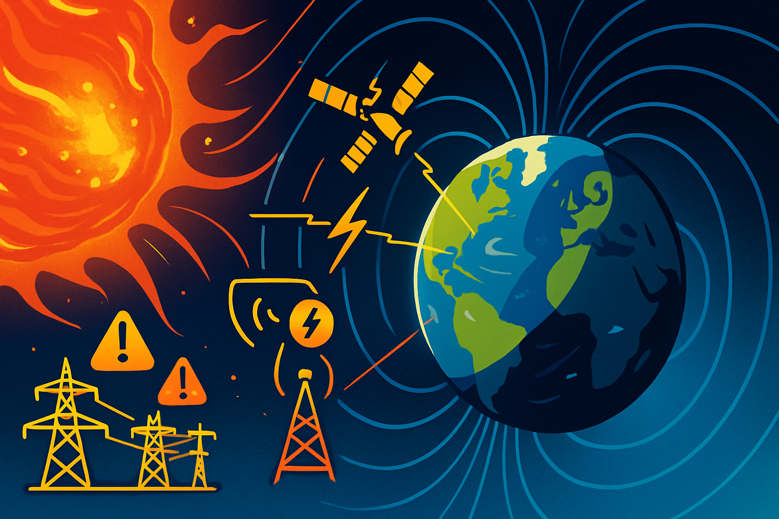 Tormenta geomagnética G4 causa daños confirmados en sistemas eléctricos, GPS y comunicaciones en España el 1 de junio