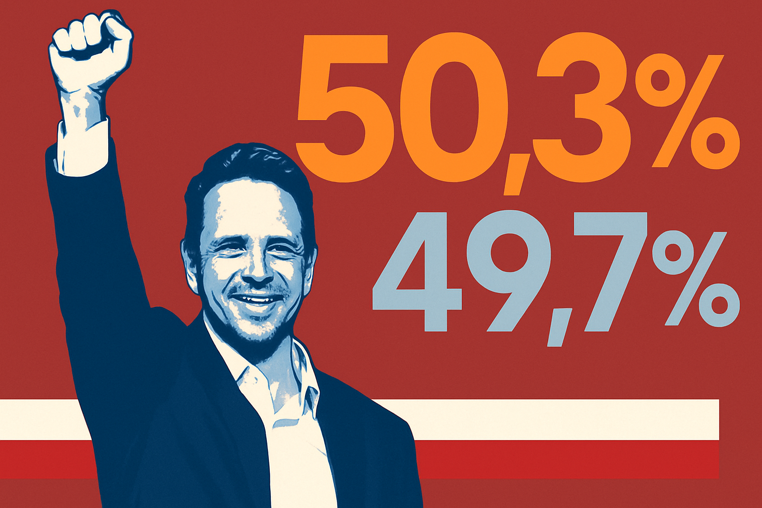 Trzaskowski gana las elecciones presidenciales de Polonia con el 50,3% de los votos frente a Nawrocki