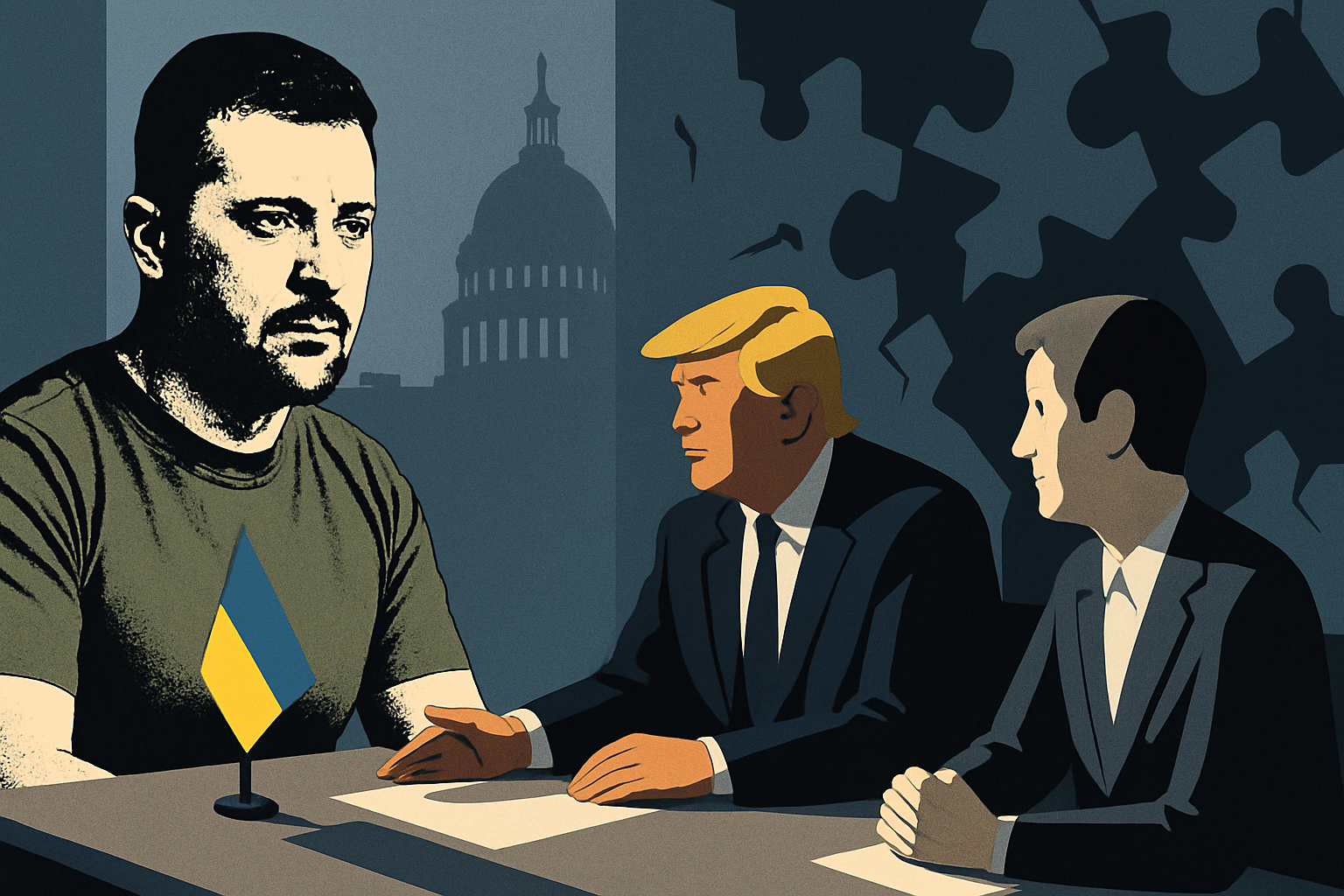 Zelenski llega a Washington con líderes europeos tras el fracaso de la cumbre Trump-Putin del 16 de agosto en Alaska